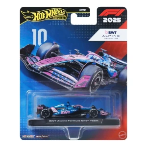 Hot wheels 1:64 mașinuță de colecție "formula 1: bwt alpine #10" Thumbnail 4