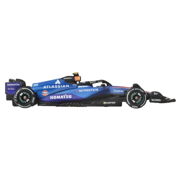 Hot wheels premium formula 1 atlassian williams racing #23 vehicle, 1:64 4