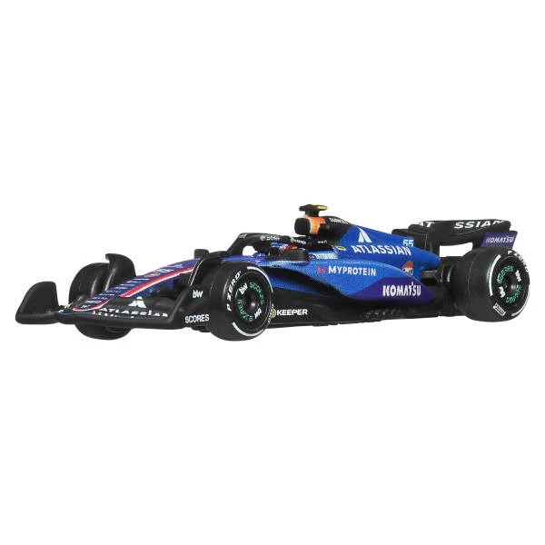 Hot wheels premium formula 1 atlassian williams racing #23 vehicle, 1:64 5