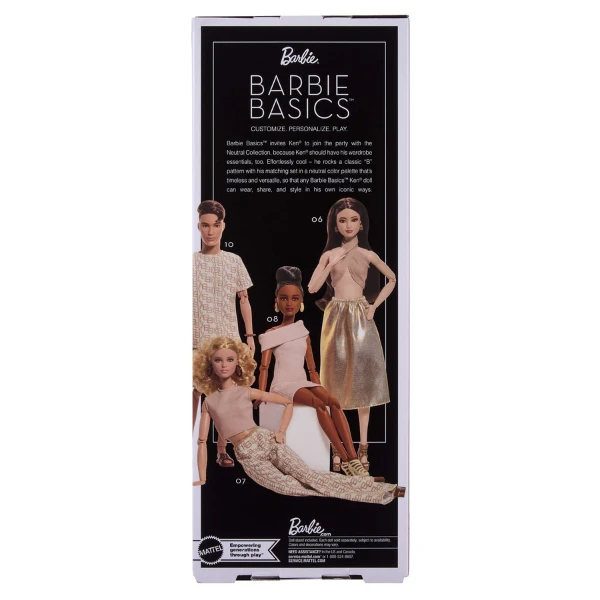 Păpușă de colecție ken barbie basics „culori neutre” 10 8