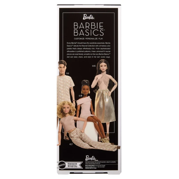 Păpușă de colecție barbie basics „culori neutre” 07 11