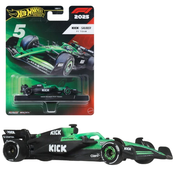 Mașinuță colecționabilă hot wheels „formula 1 premium” echipa kick sauber nr.5, 1:64 2