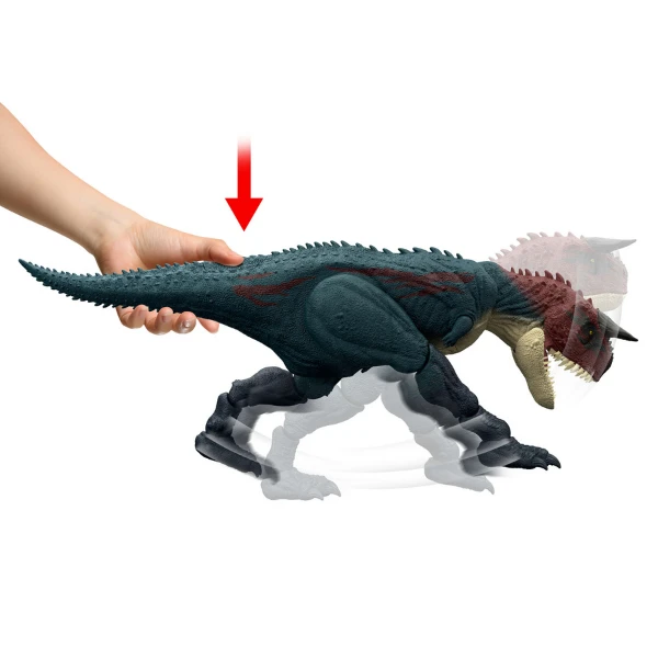 Dinozaur interactiv jurassic world „carnotaurus: aleargă și mușcă” 6