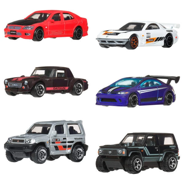Set mașinuțe hot wheels 1:64 "streets of japan" 6 buc. 2