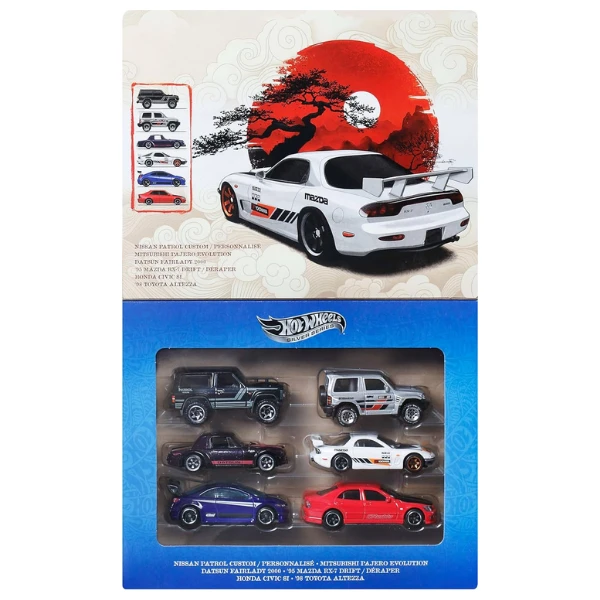 Set mașinuțe hot wheels 1:64 "streets of japan" 6 buc. 4