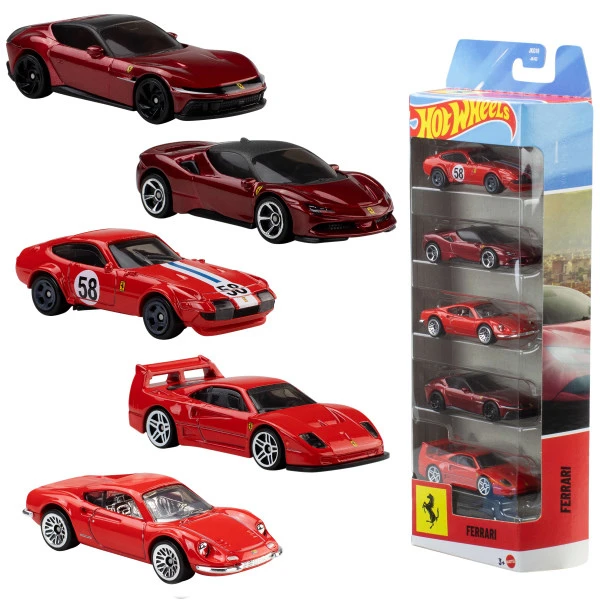 Set mașinuțe hot wheels 5 buc. 1:64 2