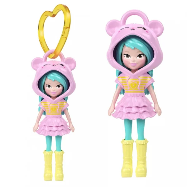 Mini păpușă polly pocket cu breloc, în as. 4