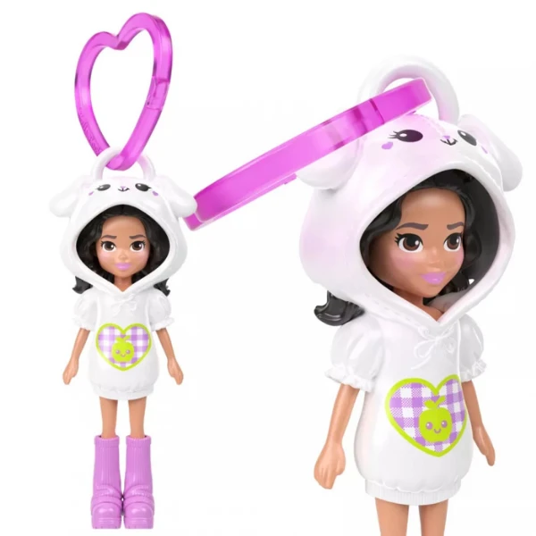 Mini păpușă polly pocket cu breloc, în as. 3