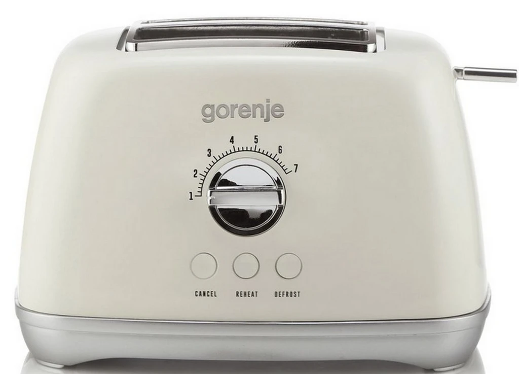 Тостер gorenje retro collection t900rl, бежевый 2