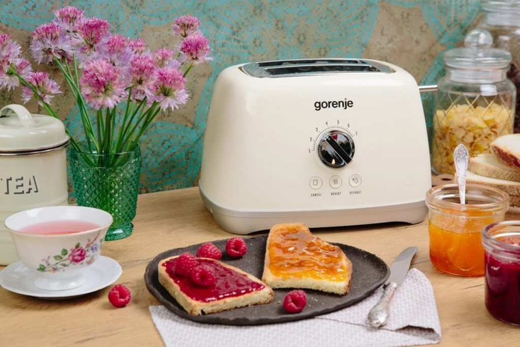 Тостер gorenje retro collection t900rl, бежевый 4
