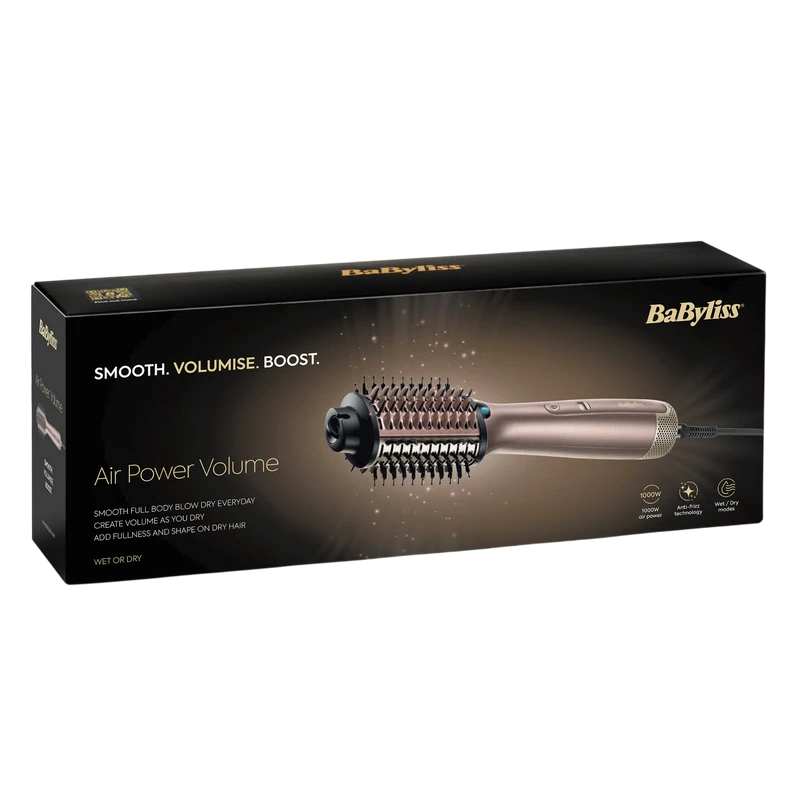 Uscător de păr-perie babyliss as95e, 1000w, bronz 5