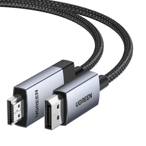 Ugreen кабель dp to hdmi 4k@60hz 2m, черный Thumbnail 2
