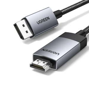 Ugreen cable dp to hdmi 4k@60hz 2m, black