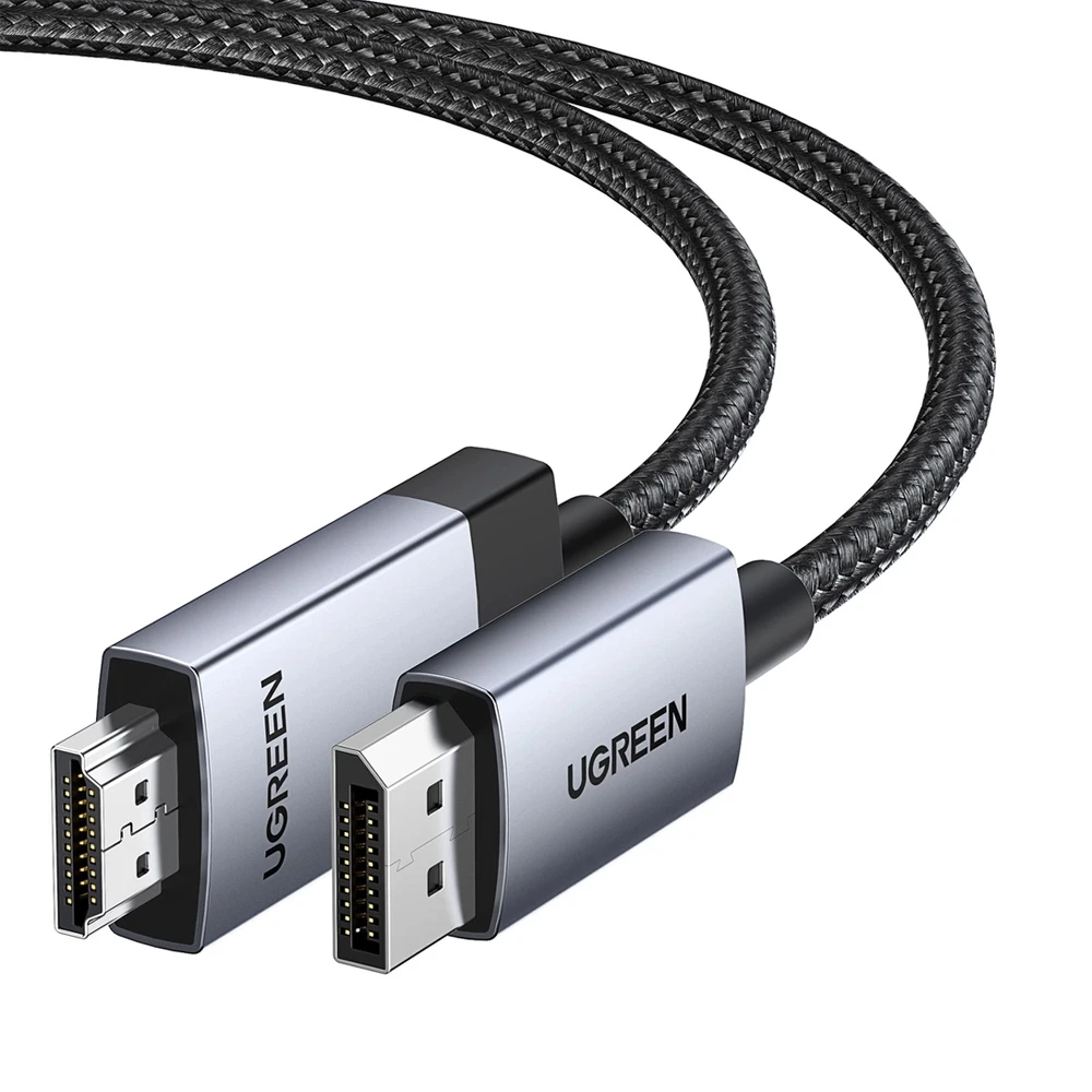 Ugreen кабель dp to hdmi 4k@60hz 2m, черный 2
