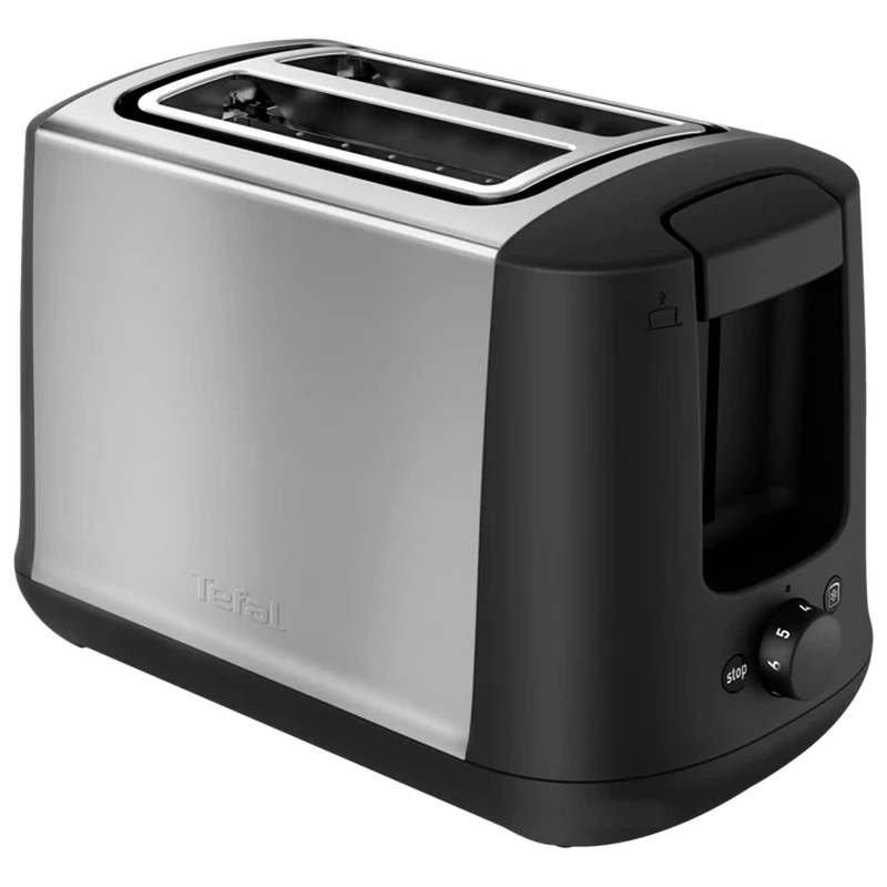 Тостер tefal subito, чёрный | серебристый 6