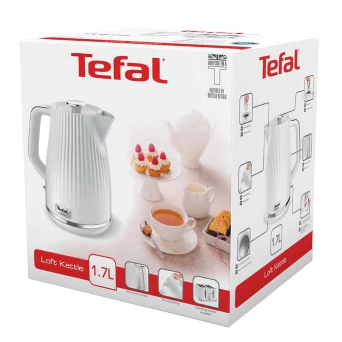 Электрочайник tefal ko250130, белый 7