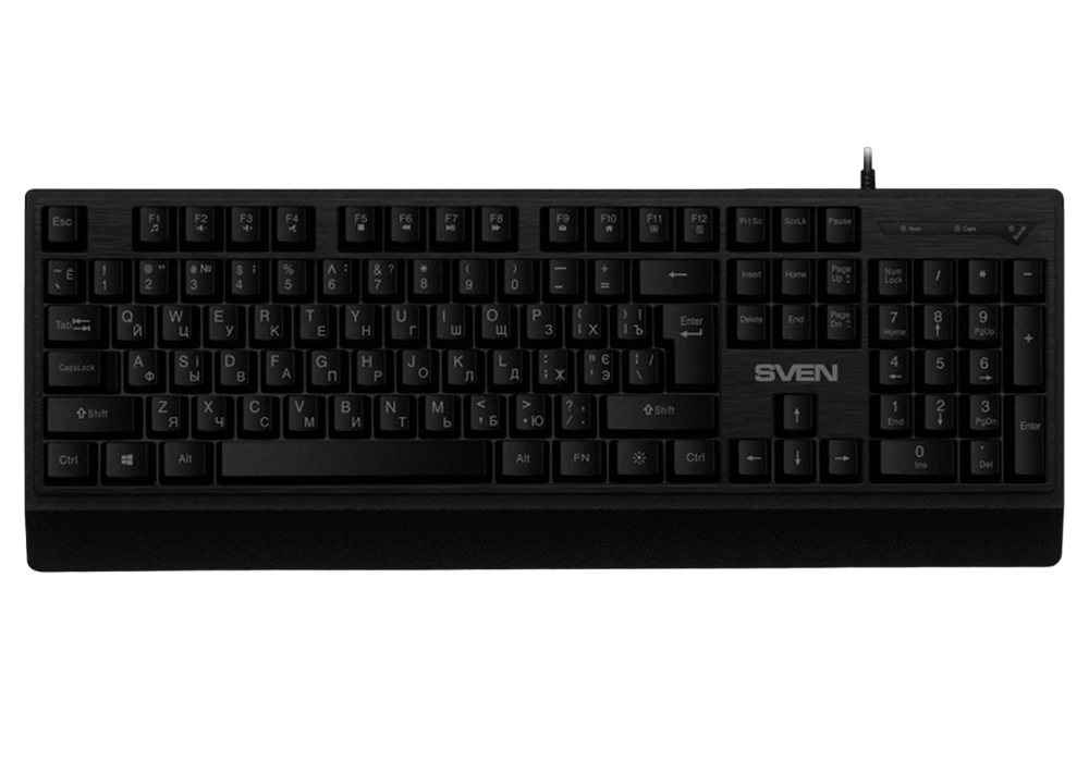 Клавиатура sven kb-c7150el, проводное, чёрный 4