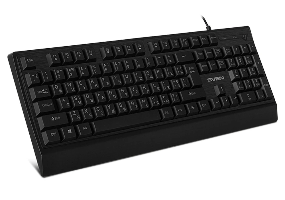 Клавиатура sven kb-c7150el, проводное, чёрный 7