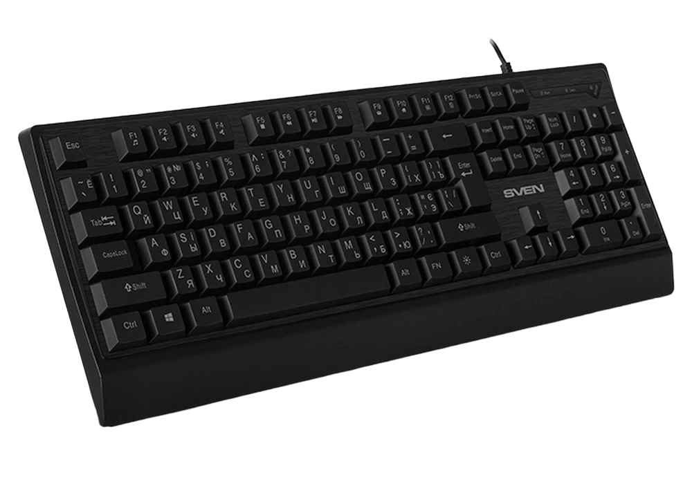 Клавиатура sven kb-c7150el, проводное, чёрный 8