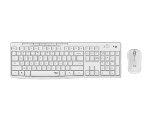 Клавиатура и мышь logitech mk295, беспроводное, белый