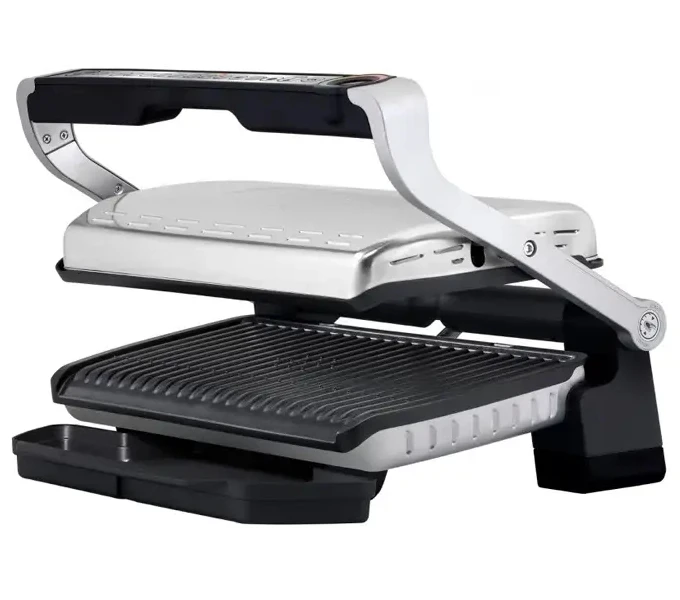 Электрический гриль tefal optigrill+ xl snacking & baking, 2000вт, серебристый 9
