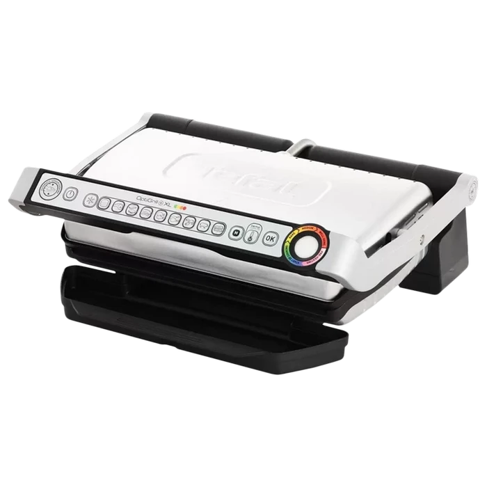 Электрический гриль tefal optigrill+ xl snacking & baking, 2000вт, серебристый 4