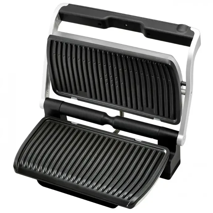 Электрический гриль tefal optigrill+ xl snacking & baking, 2000вт, серебристый 8