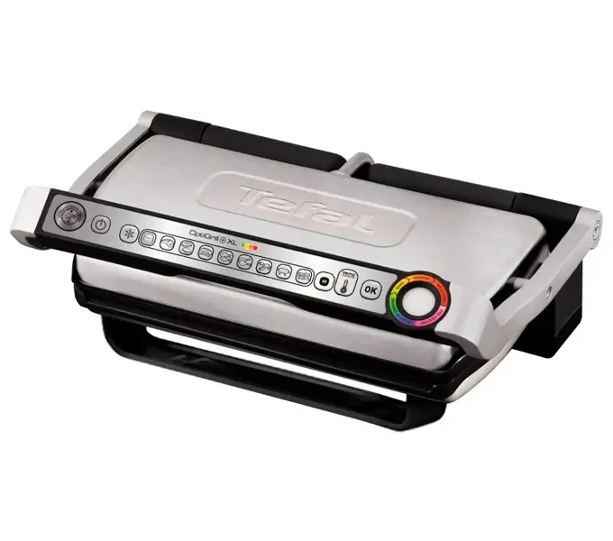 Электрический гриль tefal optigrill+ xl snacking & baking, 2000вт, серебристый 10