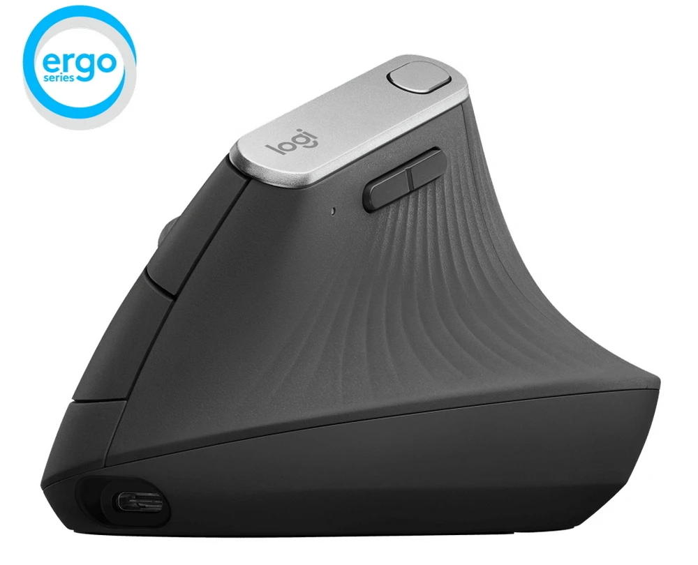 Беcпроводная мышь logitech mx vertical, чёрный 6