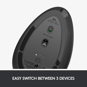 Беcпроводная мышь logitech mx vertical, чёрный Thumbnail 2
