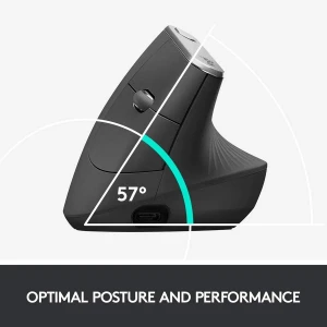 Беcпроводная мышь logitech mx vertical, чёрный Thumbnail 5
