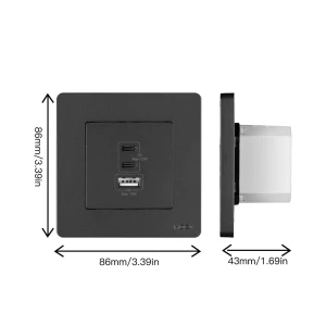 Moes star ring socket 30w gan 3 ports (2*type c+1*usb-a), grey Thumbnail 3