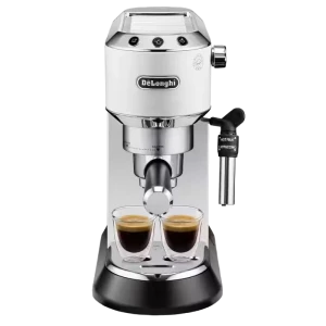 Кофеварка рожковая DeLonghi Dedica Pump Espresso, 1300Вт, Белый