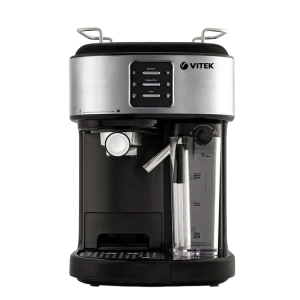 Кофеварка рожковая vitek vt-8489, 1250вт, серебристый