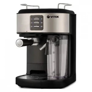 Кофеварка рожковая vitek vt-8489, 1250вт, серебристый Thumbnail 16