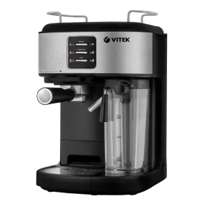 Кофеварка рожковая vitek vt-8489, 1250вт, серебристый Thumbnail 15