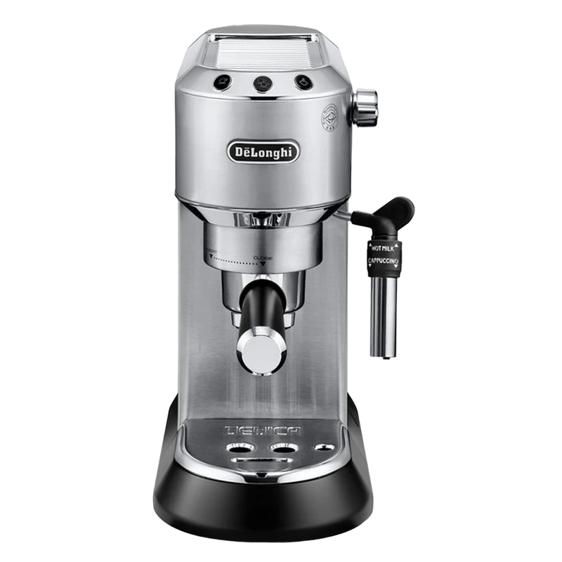 Кофеварка рожковая delonghi dedica pump espresso, 1300вт, серебристый 6