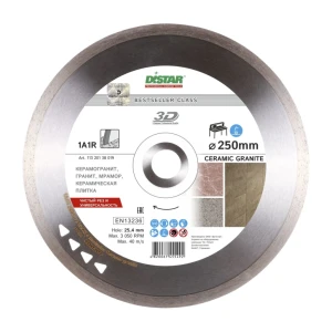Disc diamantat 1a1r ceramic granite d250