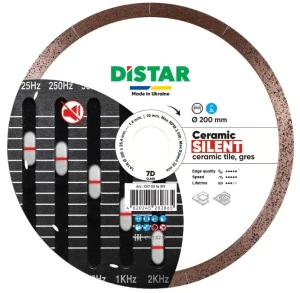 Disc diamantat 1a1r ceramic silent 200x25,4