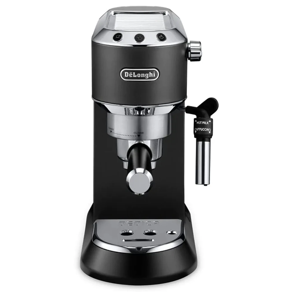 Кофеварка рожковая delonghi dedica pump espresso, 1300вт, чёрный 7