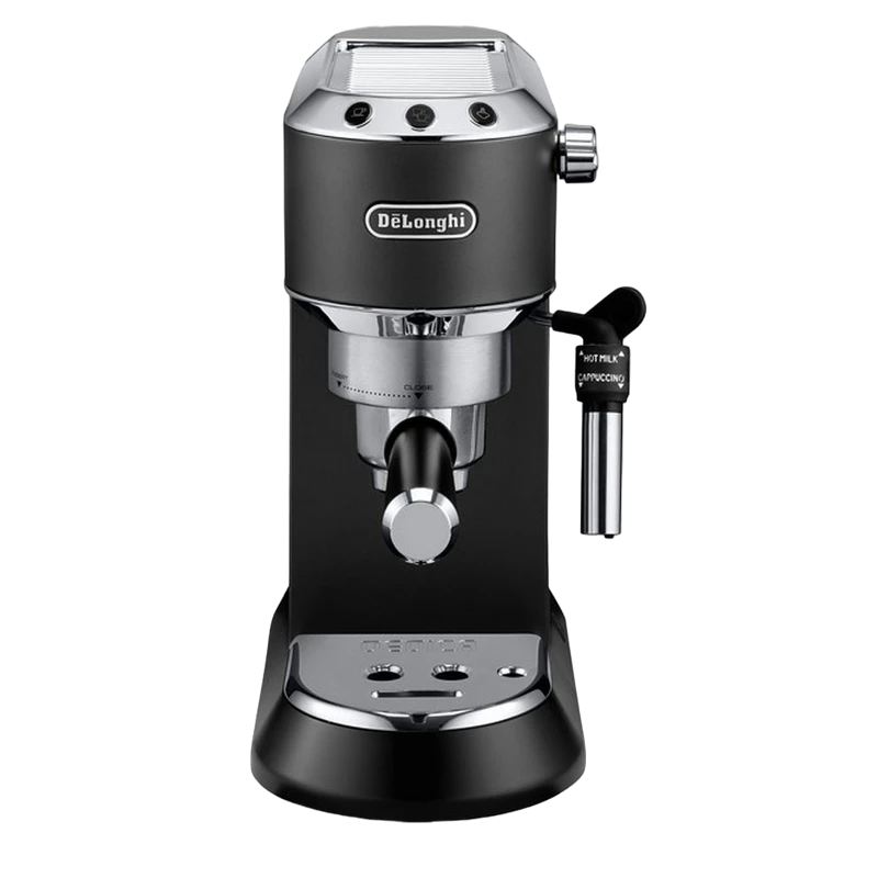 Кофеварка рожковая delonghi dedica pump espresso, 1300вт, чёрный 9