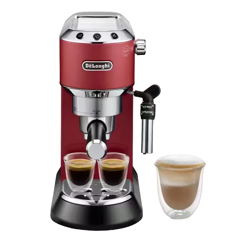Cafetiera manuala delonghi dedica pump espresso, 1300w, roșu 4