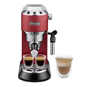 Cafetiera manuala delonghi dedica pump espresso, 1300w, roșu Thumbnail 4