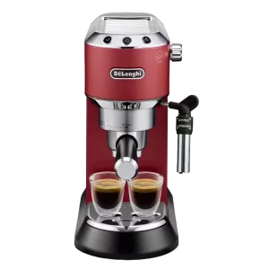 Кофеварка рожковая DeLonghi Dedica Pump Espresso, 1300Вт, Красный