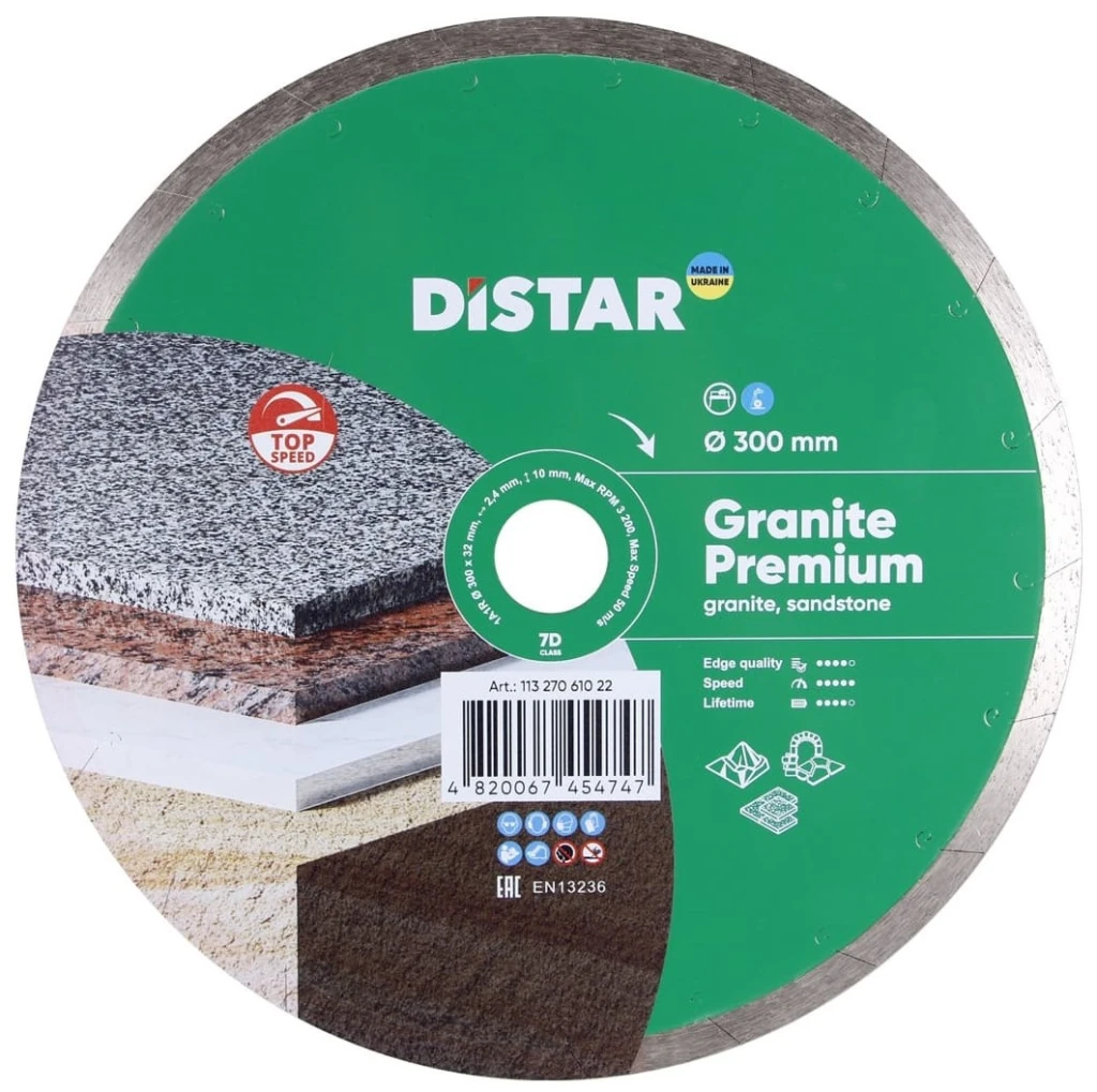 Disc diamantat 1a1r granite d300 2