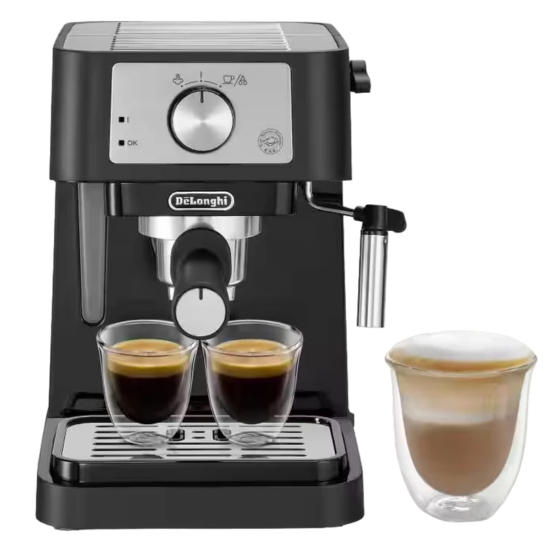Кофеварка рожковая delonghi ec260bk, 1100вт, чёрный 7