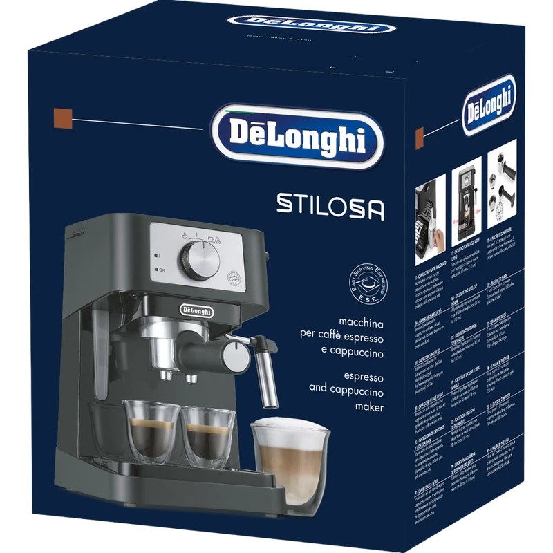 Кофеварка рожковая delonghi ec260bk, 1100вт, чёрный 9