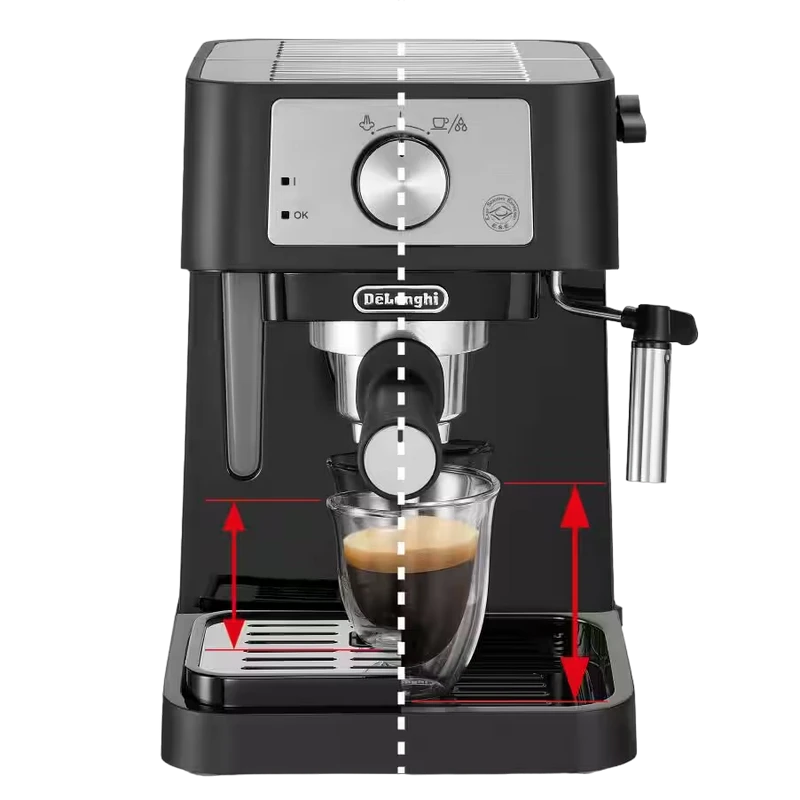 Кофеварка рожковая delonghi ec260bk, 1100вт, чёрный 2