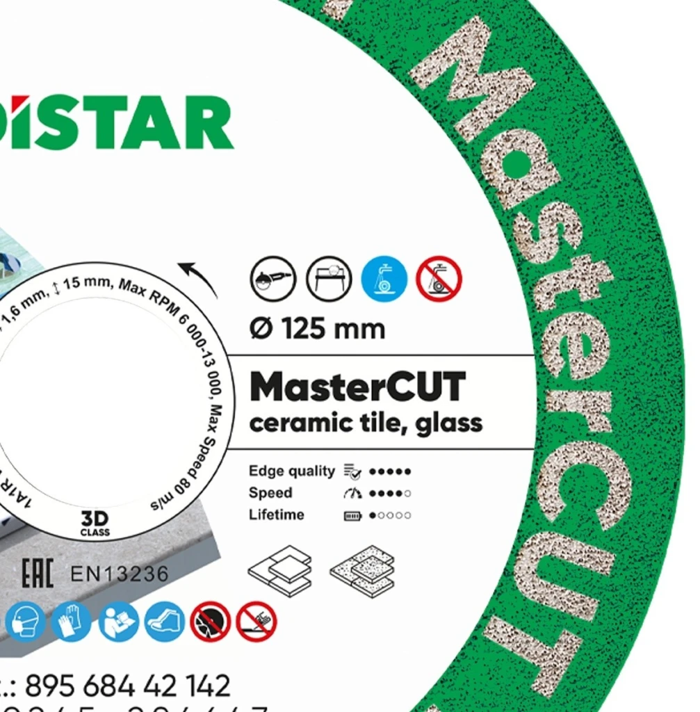 Disc diamantat 1a1r-v mastercut d125x22,23 mm 2