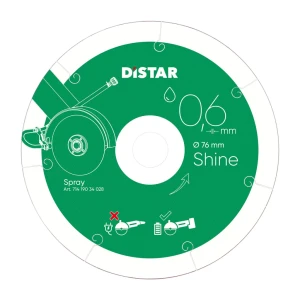 Disc diamantat 1a1r d76x0,6x6x22,23 mm shine